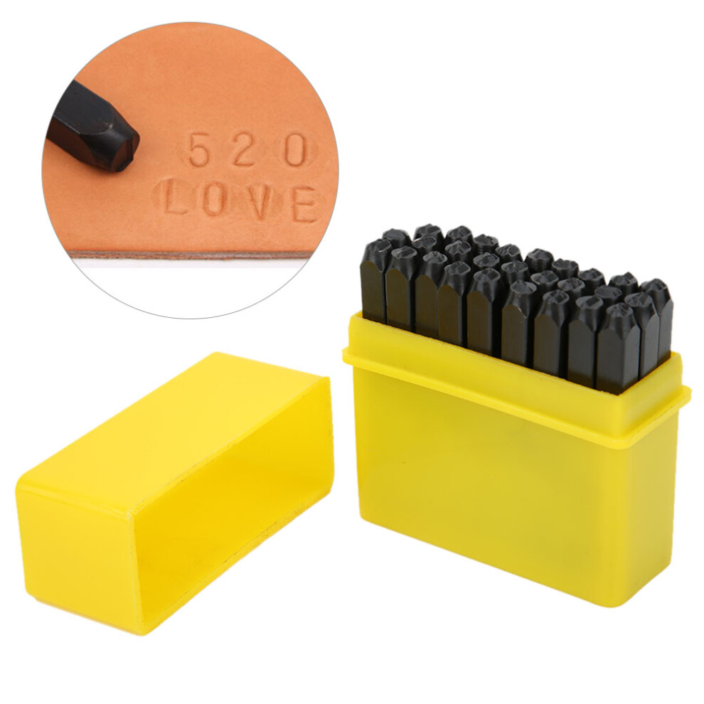 Carbon Steel 3Mm Alphabet Punch Metal Stamp Craft Tool Kit With Case (Alphabet) 4991324362461