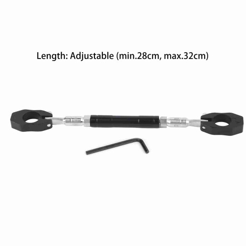 Universal Adjustable Aluminium Alloy Motorcycle Balance Cross Handlebar Black 1