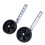 2Pcs Adjustable Training Side Wheels Stabilizer for Children 12-20" Bicycle Balance(black) 4