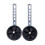 2Pcs Adjustable Training Side Wheels Stabilizer for Children 12-20" Bicycle Balance(black) 6