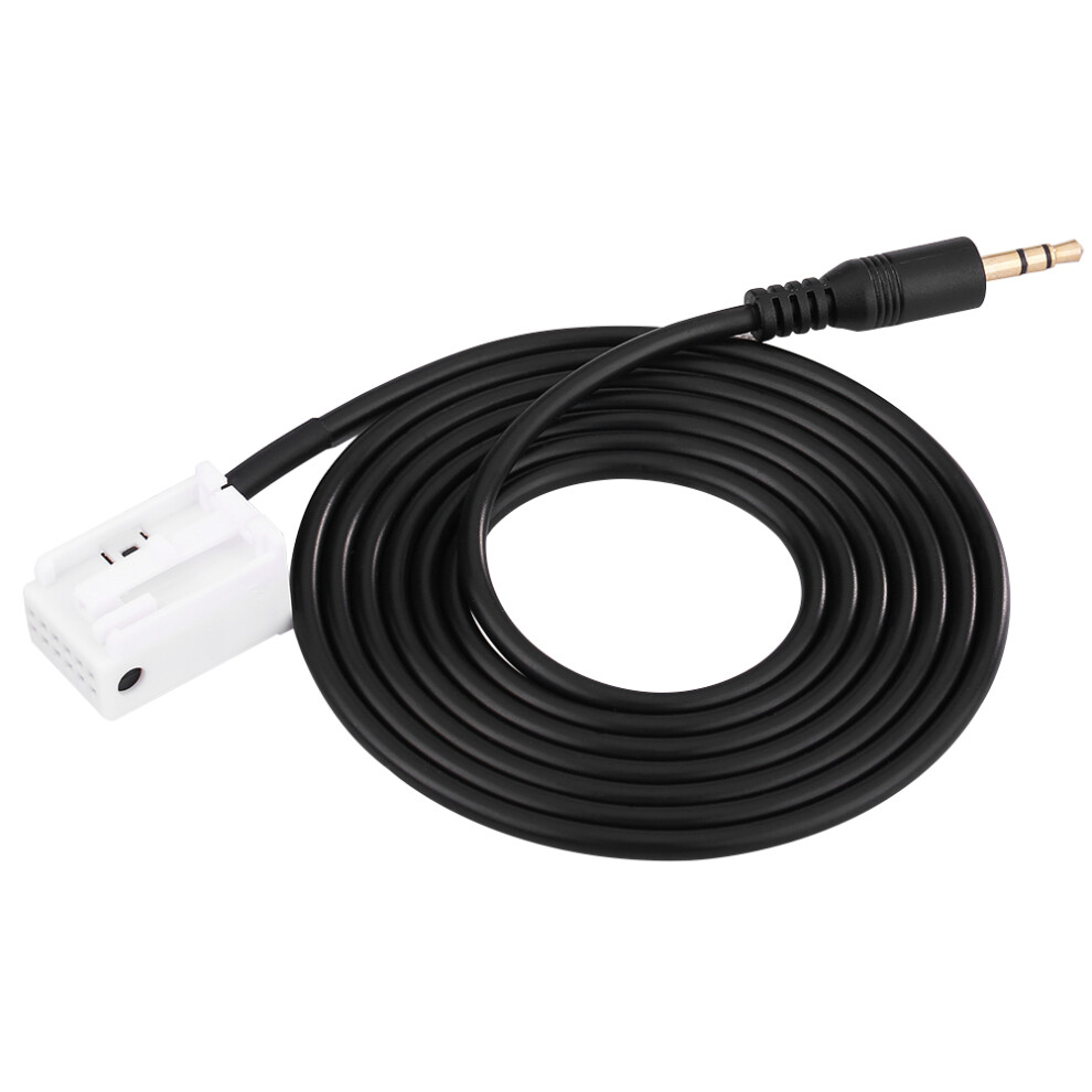 Car 3.5Mm Male Audio Aux Input Adapter Cable For Mercedes /Benz W203 C Class 5081324363472