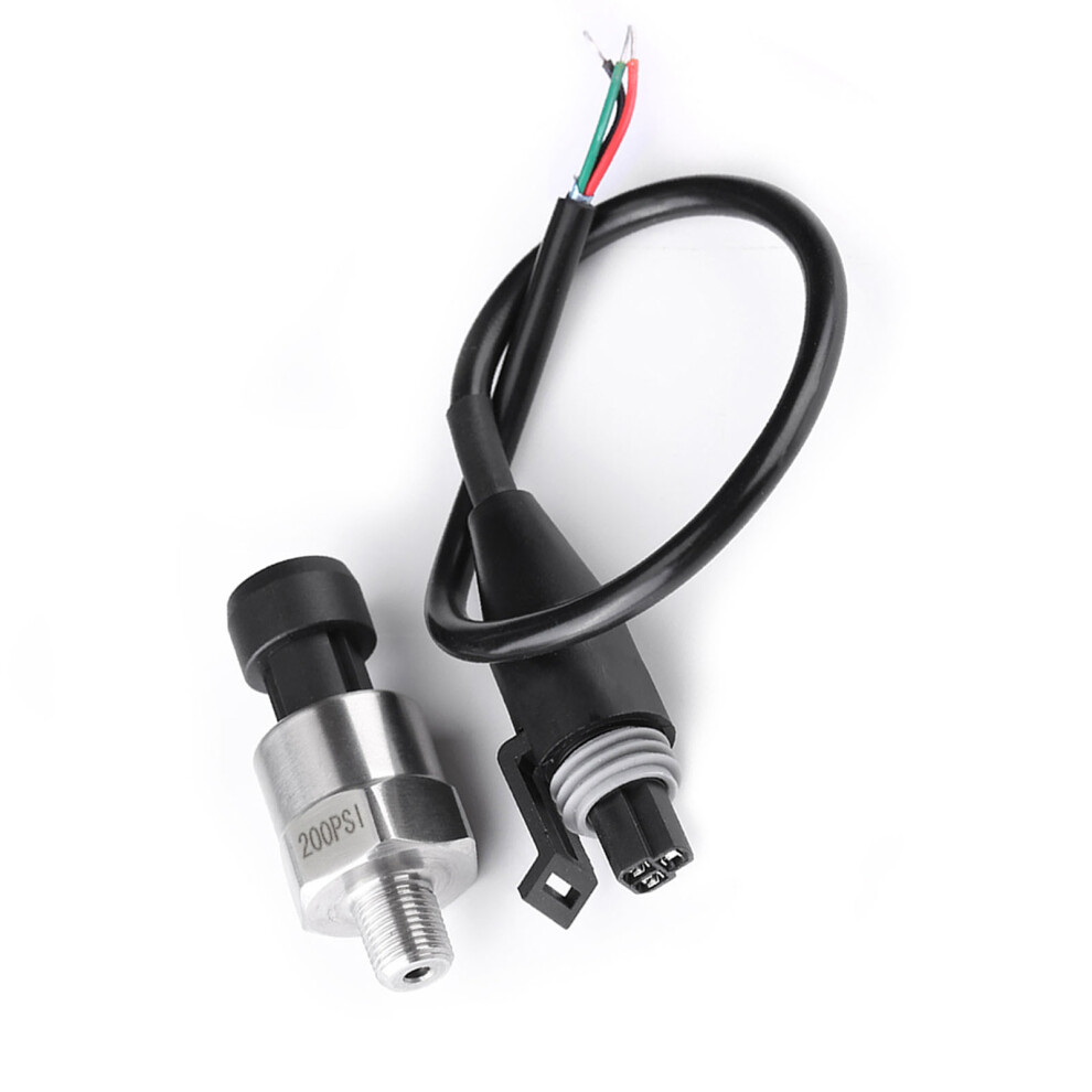 Pressure Transducer Sender Sensor Stainless Steel For Oil Fuel Air Water (200Psi) 4671324363322