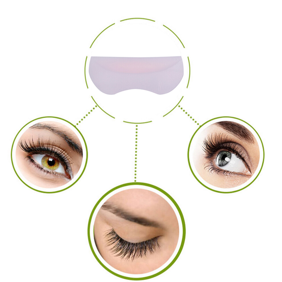 5 Pairs Silicone Durable False Eyelash Curler Curling Lifting Fake Eye Lashes Pad
