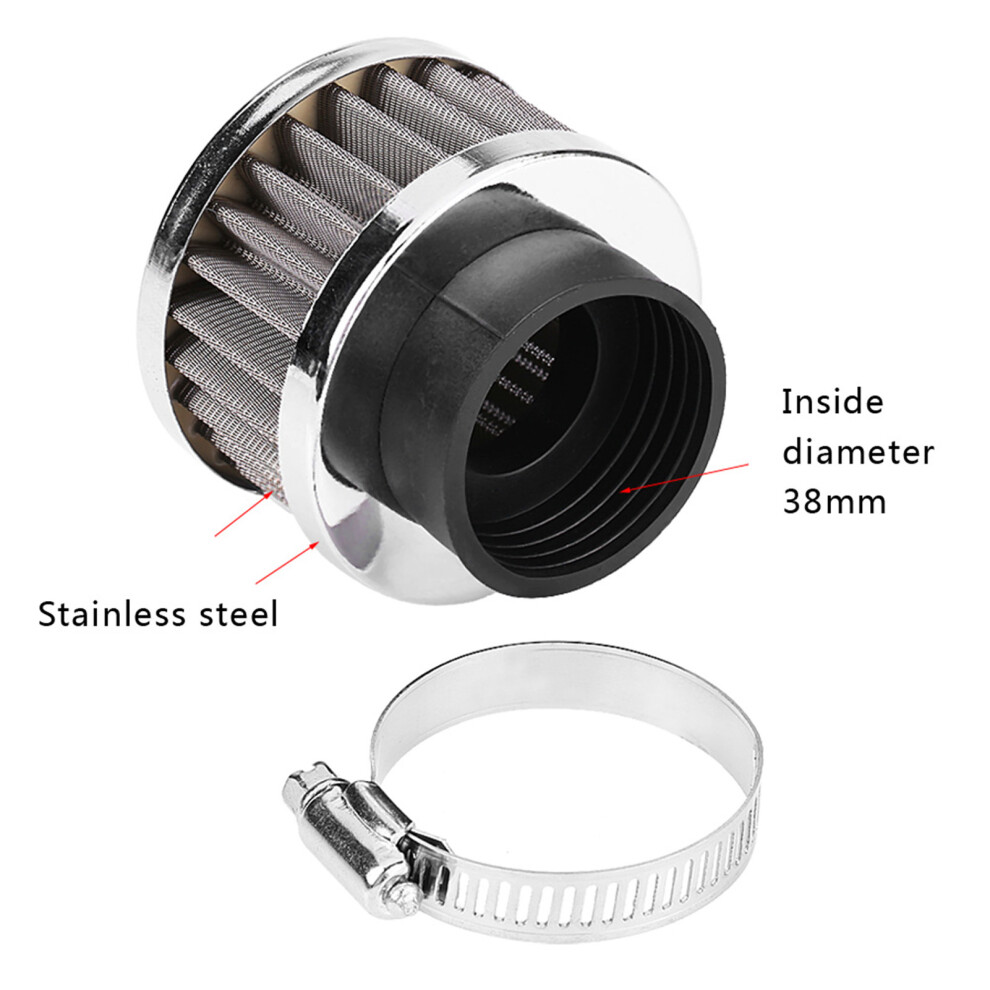38Mm Air Filter Intake Filtration Fits For 90Cc-125Cc Atv Go Kart Pit Dirt Bike Motorcycle Quad 4391324365194