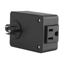 3A Aktiver Kanallüfter mit variabler Drehzahlregelung für Inline-Hydroponik-Lüfter, Schwarz