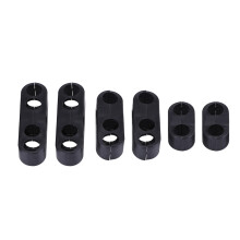 7mm 8mm Spark Plug Wire Separators Dividers Looms for Chevy Ford & Mopar Black