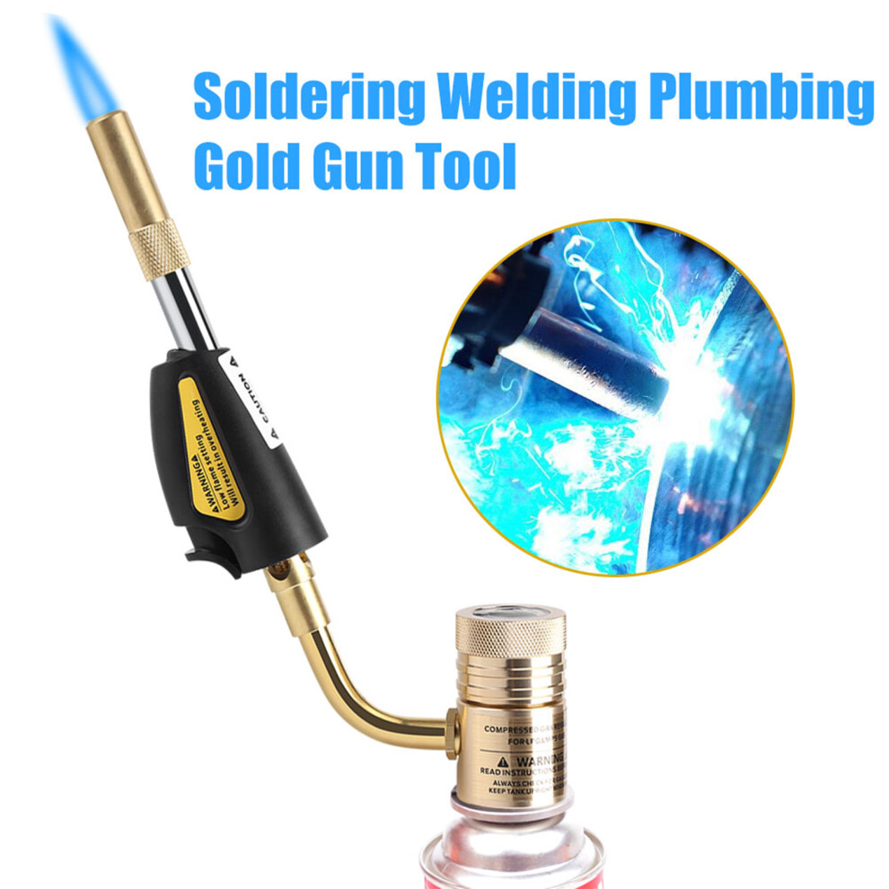 Gas Self Ignition Turbo Torch Brazing Soldering Propane Welding Plumbing Gun Tool 9451324366692