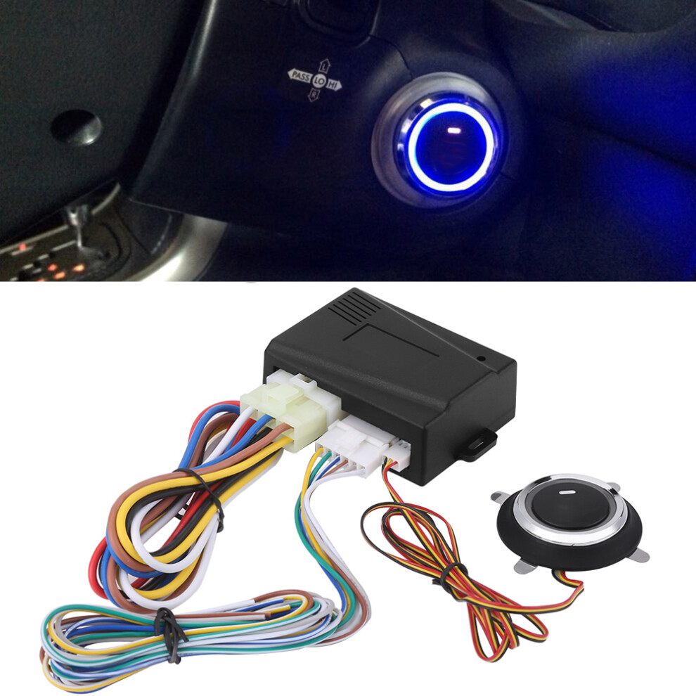 12V Universal Car Engine Push Start Stop Button Ignition Remote Starter 8461324368009