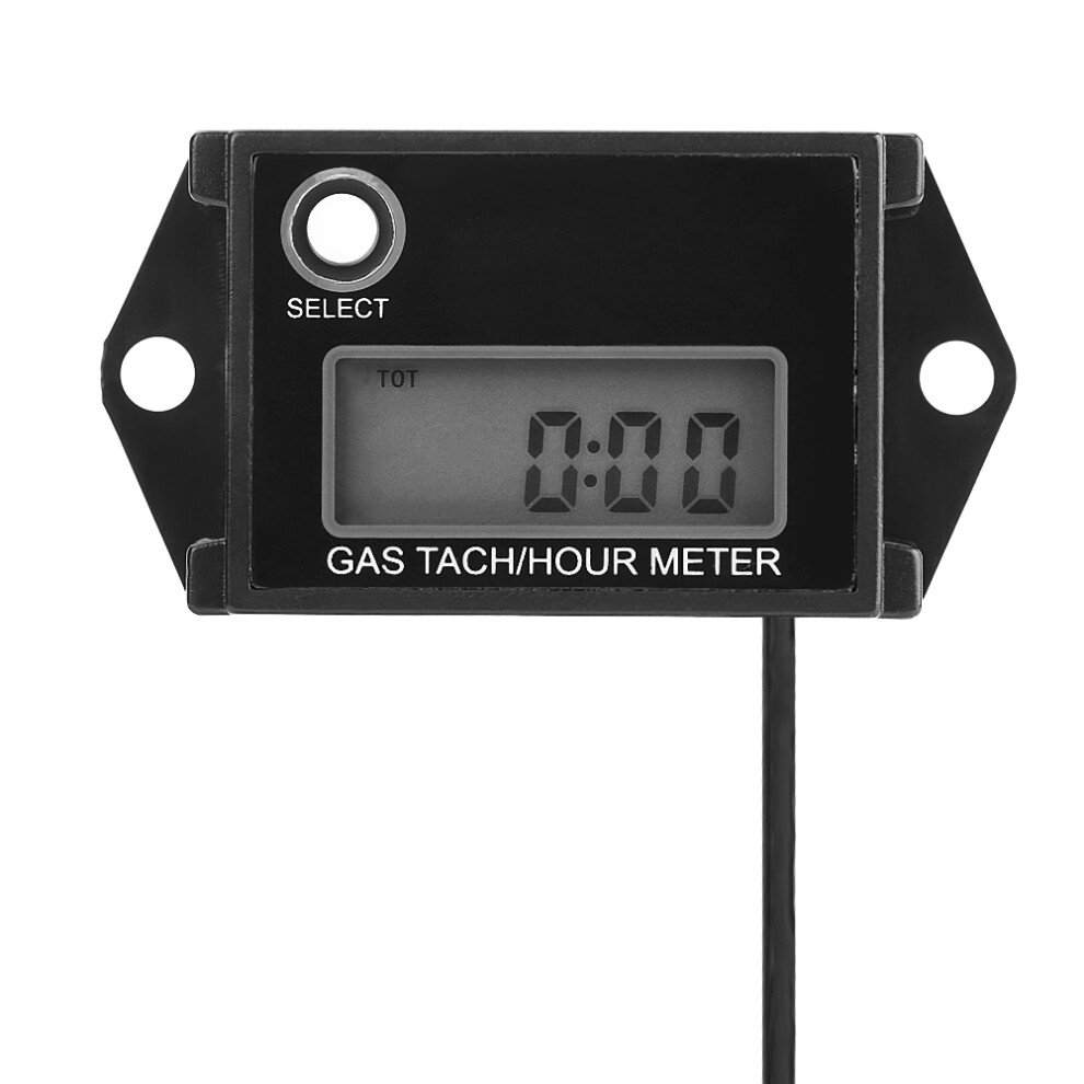 Lcd Digital Tachometer Tach/Hour Meter Gauge Rpm Tester For 2/4 Stroke Engine Motorcycle 9321324368128