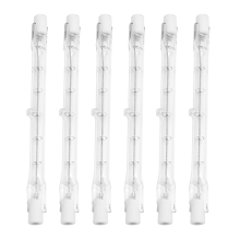 R7S halogeenlamp 118mm 200W 230V staaf dimbare lampverlichting 6-pack