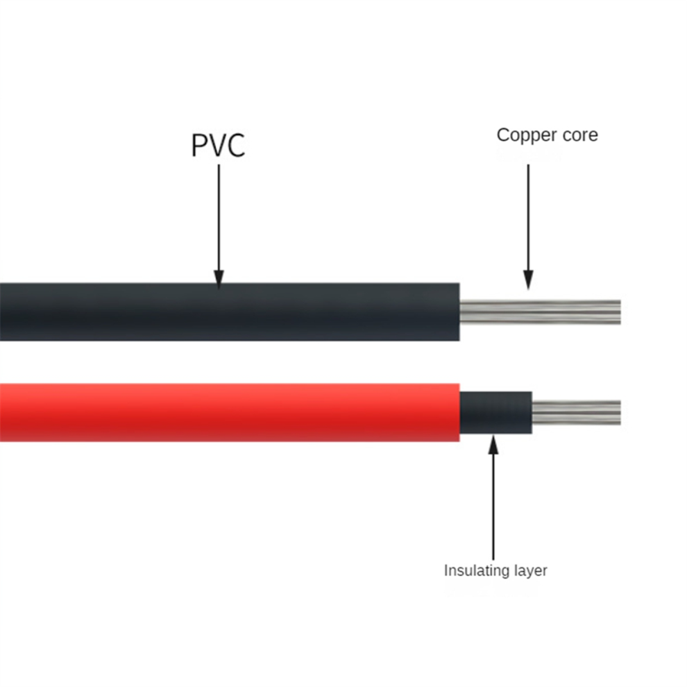 10Awg Black Red Each 10M 1X6mmâ² 1000V 1 Core Tinned 4852820983713