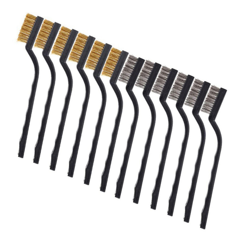 12Pc Wire Brush Scraping Handle Used To Clean Welding Slag Rust 4852820985229