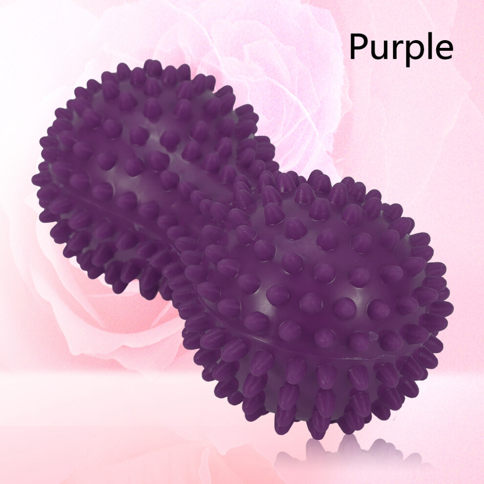 Purple Spiky Massage Ball Fitness Exercise Mobility Peanut Ball Pain Muscle Steess Relief
