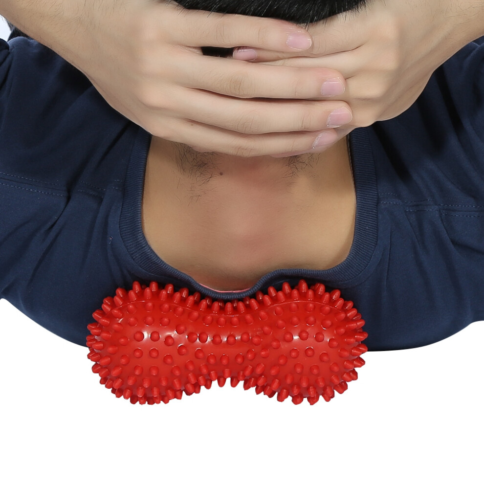 Red Spiky Massage Ball Fitness Exercise Mobility Peanut Ball Pain Muscle Steess Relief