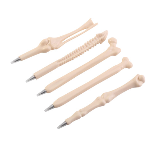 5Pcs/Set Creative Bones Shape Ballpoint Pens School Office Supplies Kids Gift 1