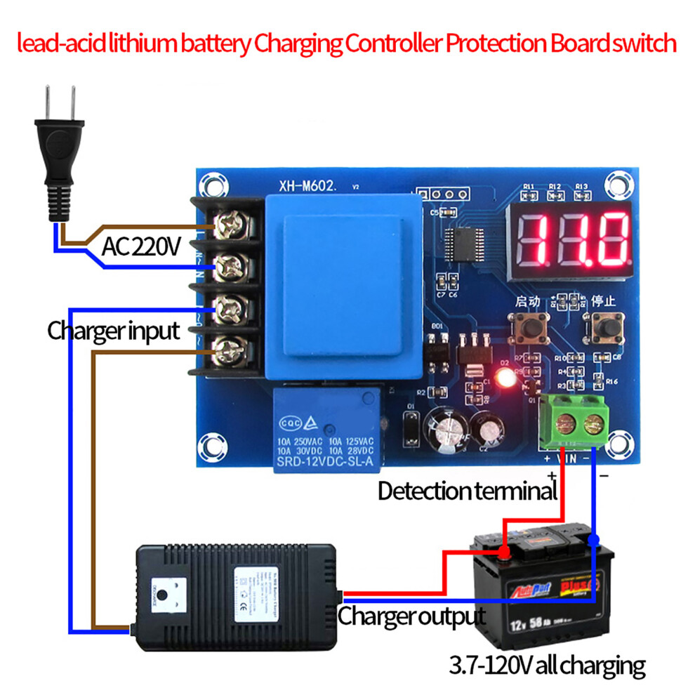 Lead Acid Lithium Storage Battery Charging Controller Module Switch Protection Board 7661324371820