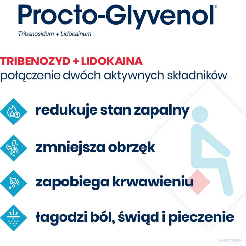 Procto-Glyvenol 10x rectal suppositories hemorrhoids hemoroidy 1