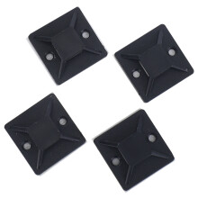 100 peças Base adesiva de montagem para abraçadeiras de cabos 20 x 20 x 6mm