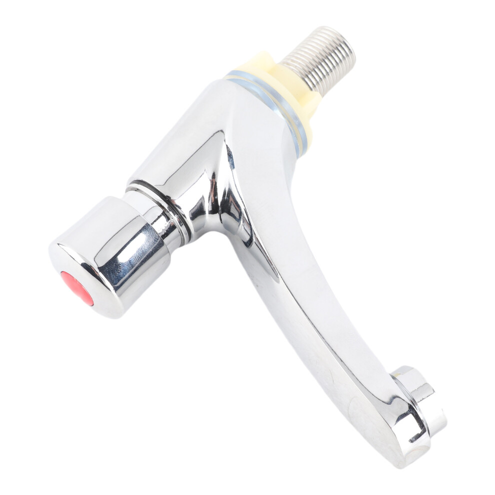 Public Ktchen Bathroom Chrome Plated Self Closing Water Saving Time Delay Basin Sink Tap Faucet Female Thread G1/2 4681324372934