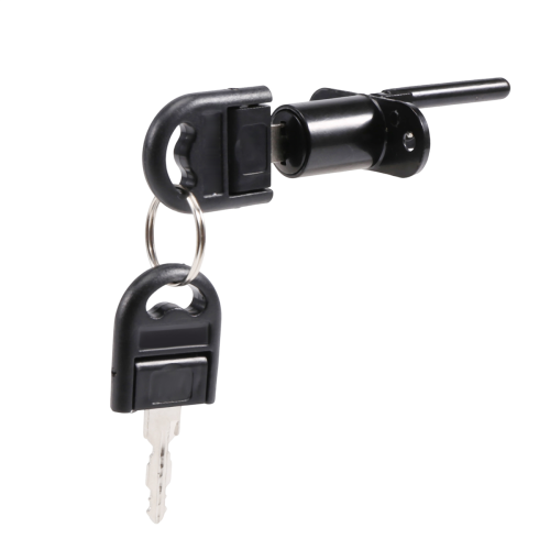 Zinc Alloy Drawer Cupboard Locker Cam Lock with Keys, Black 1