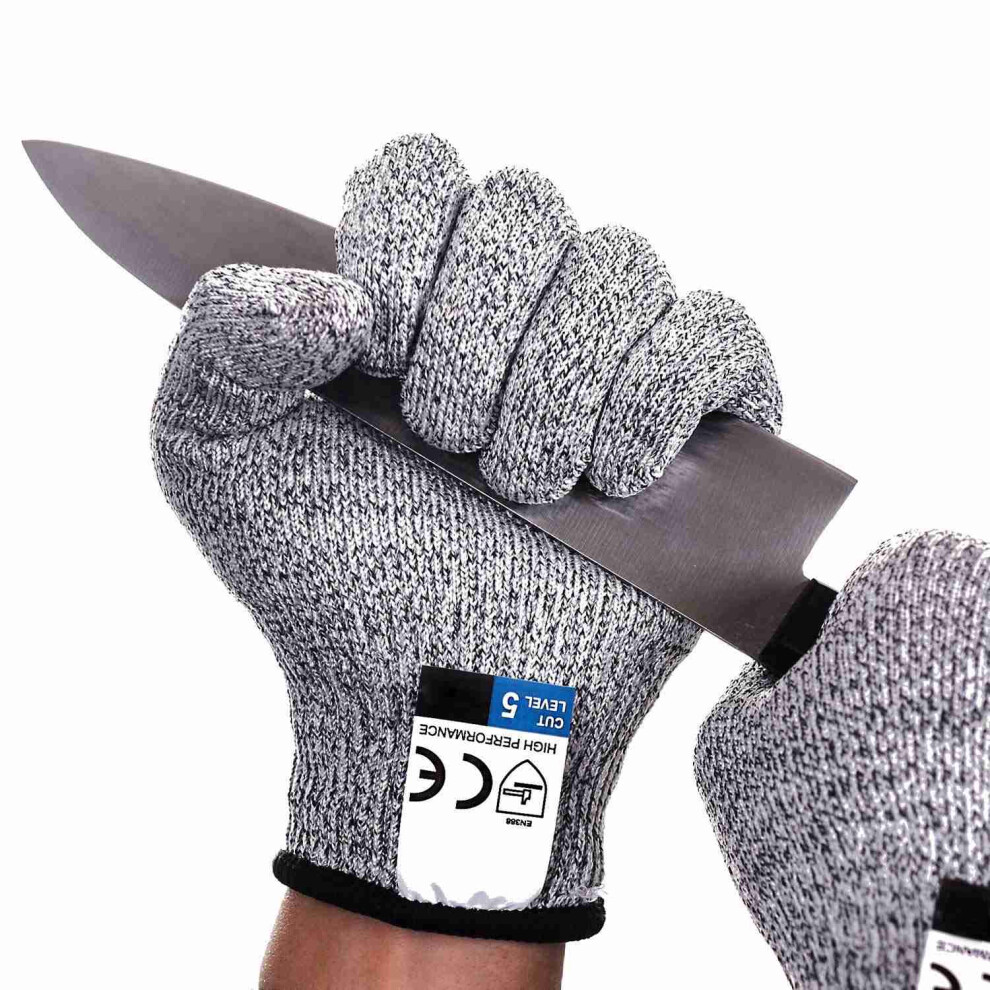 1 Set Of 5 Cut-Proof Wire Gloves Glass Stab- Gloves M 4851839522562