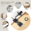 Zinc Alloy Drawer Cupboard Locker Cam Lock with Keys, Black 5