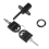 Zinc Alloy Drawer Cupboard Locker Cam Lock with Keys, Black 3