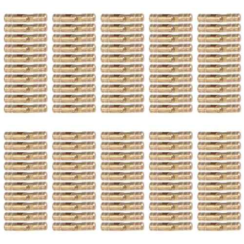 100Pcs Brass Concealed Hinges Jewelry Wood Boxes 4X20mm 2
