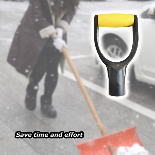 Cabo de pá de plástico com cabo em D, diâmetro interno de 32 mm (amarelo) 2