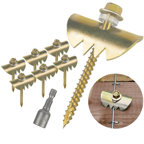 Fence Wire Staples Anti Slip,50Pack Galvanized Fence Wire Fasteners 1