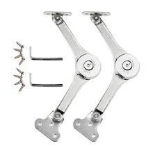 Heavy Duty Hinge Lid Support Hinge for Cabinet Kitchen Wardrobe 2 PCS