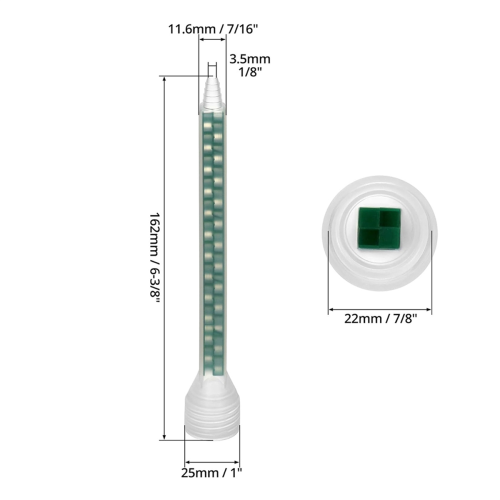 24 Element Epoxy Mixing Nozzle, Static Mixing Nozzle Tip 2