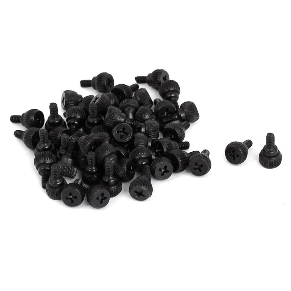 Pc Computer Case Thumbscrews M3.5 Thumb Screws Black 50 Pcs 4851839527604