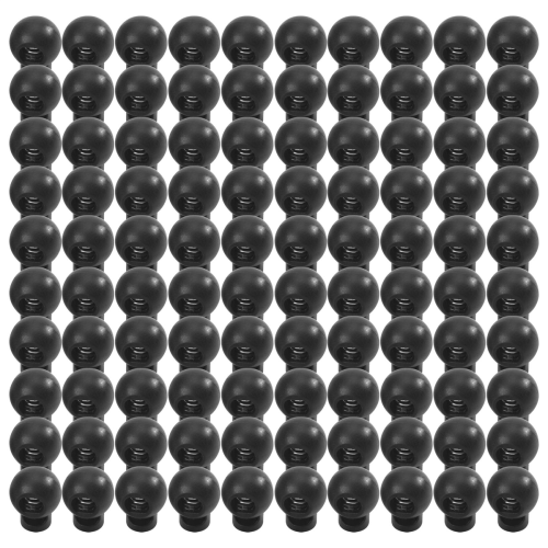 100 Piece Cord Stopper DIY Black Plastic Connector Cord Lock Stopper Switch Cover