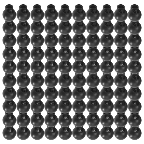 100 Piece Cord Stopper DIY Black Plastic Connector Cord Lock Stopper Switch Cover 2