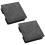 75mm x 75mm Plastic Square Caps Tube Pipe Inserts End 2 Pcs 2