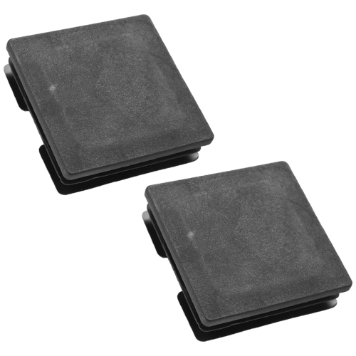 75mm x 75mm Plastic Square Caps Tube Pipe Inserts End 2 Pcs 1