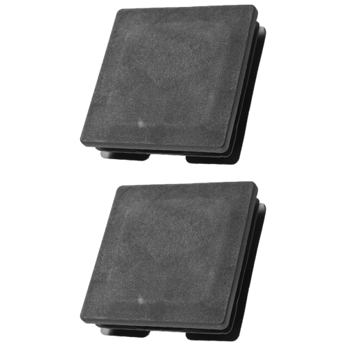 75mm x 75mm Plastic Square Caps Tube Pipe Inserts End 2 Pcs 2