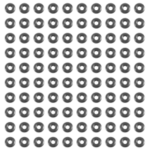100 peças de o-ring em borracha nitrílica 6 x 2 mm