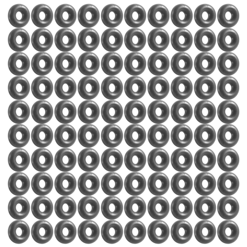 100 peças de o-ring em borracha nitrílica 6 x 2 mm 1