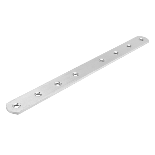 Metal 8 Holes Flat Straight Design Corner Brace Angle Bracket 250mm 1