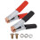 2x Grampos de crocodilo Grampos de teste de bateria de cobre para serviço pesado 1