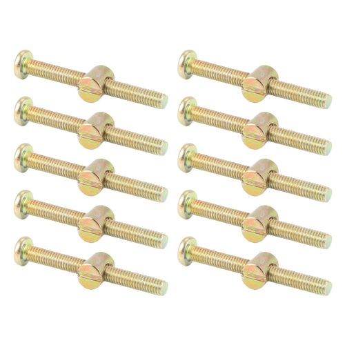 Parafusos de cabeça sextavada com porcas roscadas M 6 x 55 mm 2