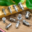 40 Stück M4, M5, M6, M8 Blütenmuttern, Expansionsschraubennuss, silber 4