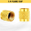50 Pcs Brass Flare Cap, Solid Brass Caps with Neoprene O Ring Seal 2