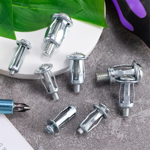 40 Stück M4, M5, M6, M8 Blütenmuttern, Expansionsschraubennuss, silber 1