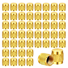 50 Pcs Brass Flare Cap, Solid Brass Caps with Neoprene O Ring Seal