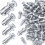 40 Stück M4, M5, M6, M8 Blütenmuttern, Expansionsschraubennuss, silber 1