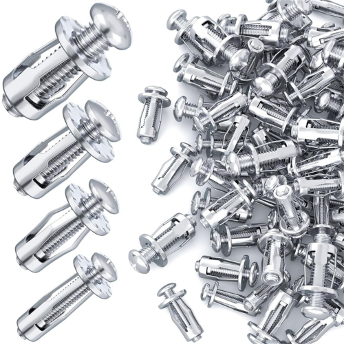 40 Stück M4, M5, M6, M8 Blütenmuttern, Expansionsschraubennuss, silber