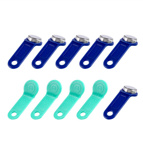 10Pcs RFID Contact Memory Key RW1990 IButton for Copy Card Keys Cards 1